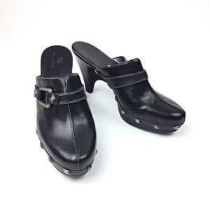 Cole Haan Leather Studded Clogs